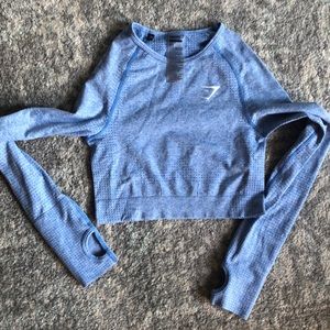 Gymshark seamless crop long sleeve szS